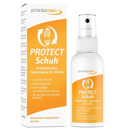 Prontoman PROTECT Schuh — антибактериальный спрей для обуви 75 мл | Bodycare