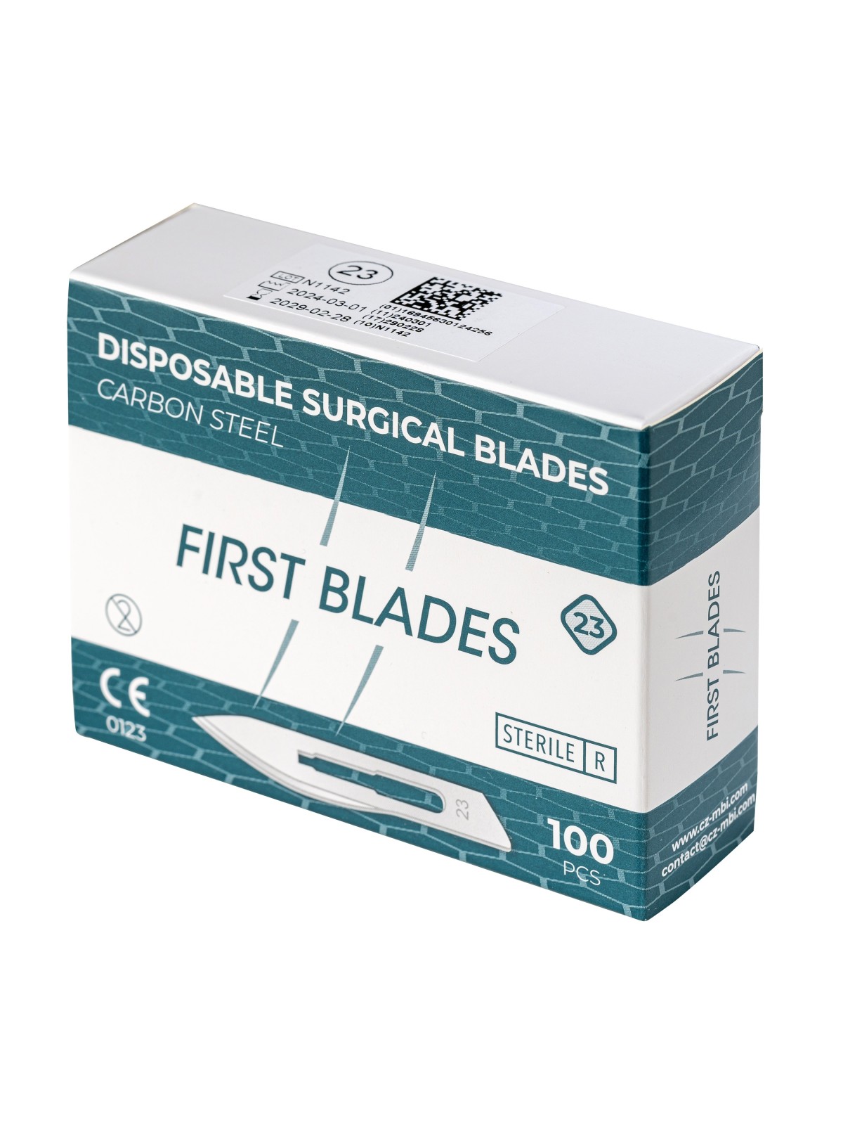 Лезвия First Blades Scalpel №23 для подологии, хирургии и стоматологии. Высокая острота, долговечность и стерильная упаковка.