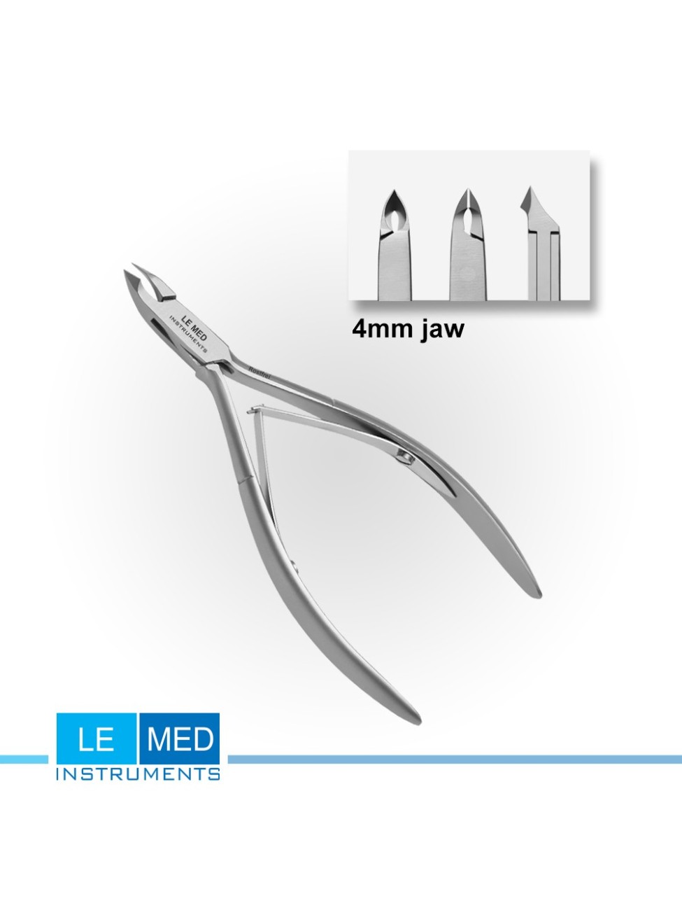 Küünenaha tangid L-6150 (4 mm, topeltvedru, 13 cm) – professionaalne tööriist