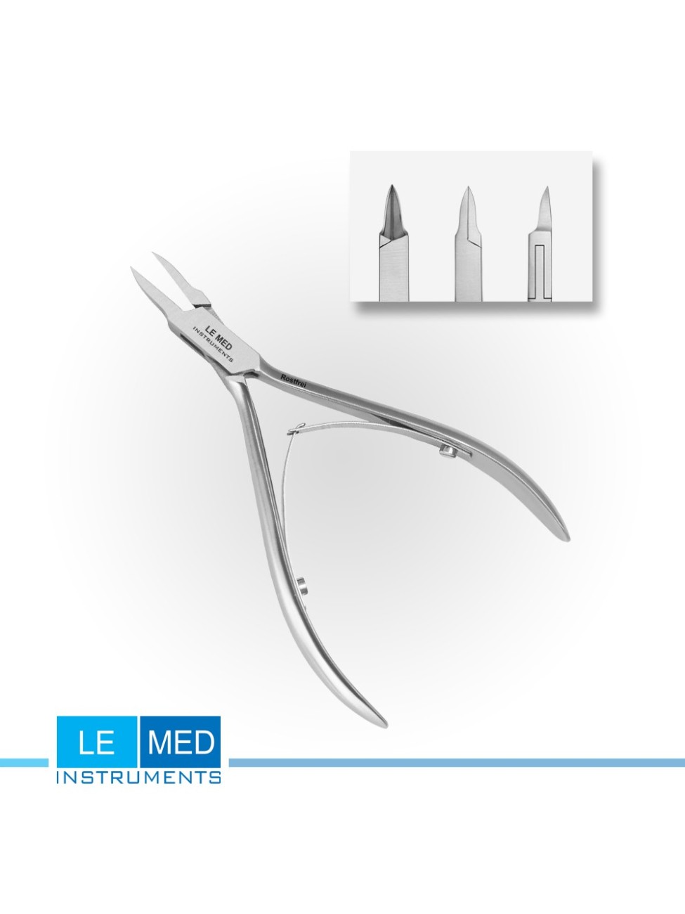 Sissekasvanud küüne lõikur Le Med L-6060 – 11,5 cm, topeltvedruga