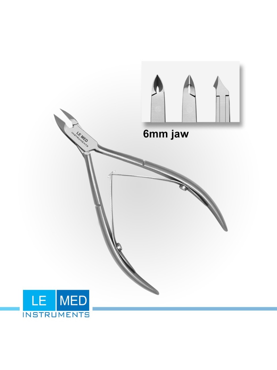 Le Med küünenahatangid L-6126 – 6 mm, topeltvedru, 11,5 cm