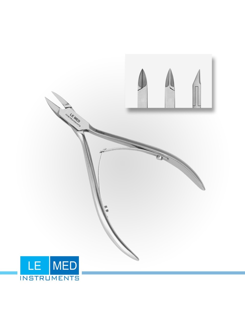 Кусачки для вросших ногтей LE MED L-6064 11.5 см – хирургическая сталь, профессиональные инструменты